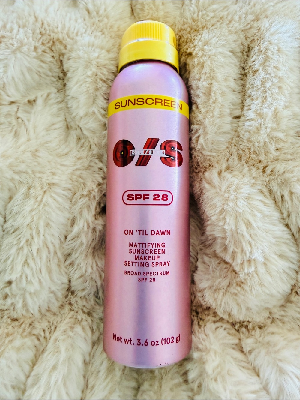 O/S On 'Til Dawn SPF 28 Mattifying Sunscreen Makeup Setting Spray